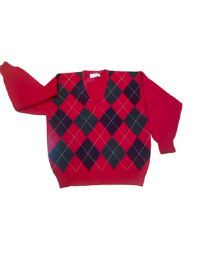 Pringle wool Argyle V-Neck Sweater - Men